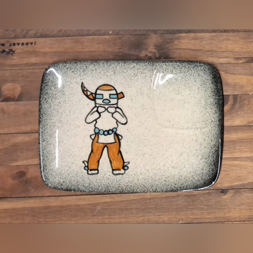 Vintage Loma Of Arizona MCM Southwestern Style Ceramic Plate